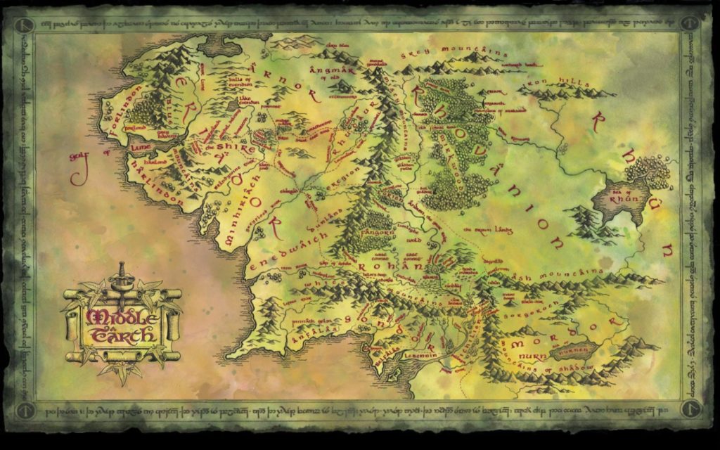 middle earth map